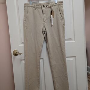 rag & bone Mens Khaki Slim Fit Stretch Pants Size 34 Brand New
